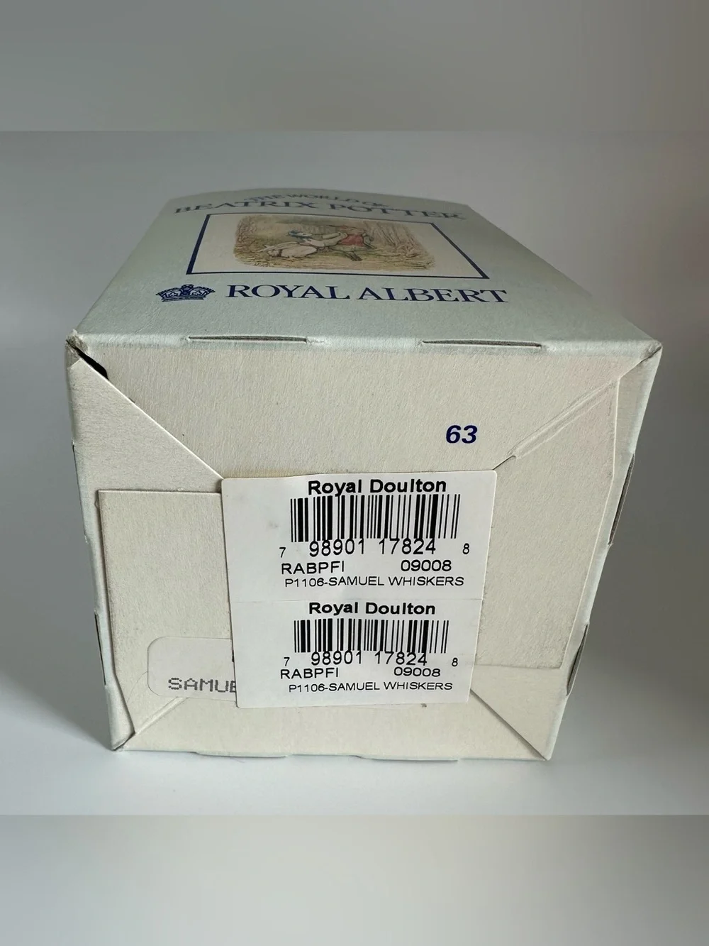 Royal Albert Beatrix Potter “Samual Whiskers”, In Box